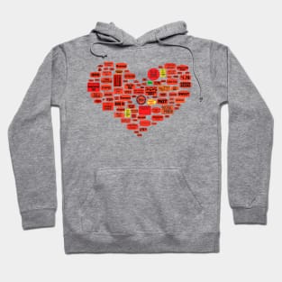 Grocery Store Heart Hoodie